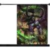 Shower Curtain Waterproof Polyester Fabric Paint Colorful Bath Curtains World Of Warcraft Home Bathroom Decor Curtain With Hook