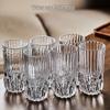 Handon 6-Piece Glass Cup Set with Gold Holder