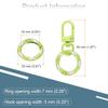 30pcs Lobster Claw Fastener Keychain Swivel Trigger Clips Zinc Alloy Colorful Key Chain Clips Snap Hook Jump Flat Split Ring DIY Craft Jewelry Making