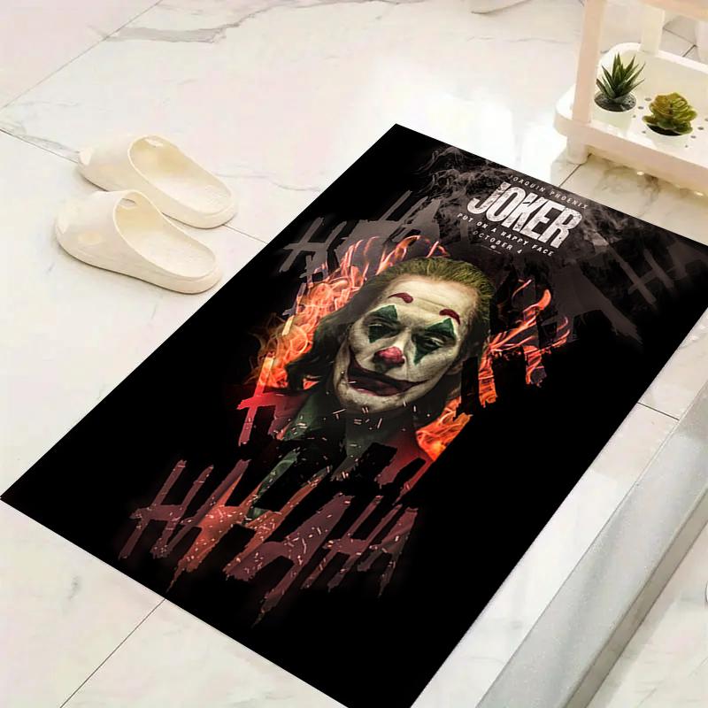 1Pc Joker Chaos Cityscape Rug, Office Carpet Indoor Outdoor Doormat, Non-Slip, Comfortable, Living, Christmas Halloween,  Xmas Gift El125
