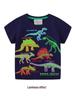 Luminous Dinosaur Boys' Cartoon Short-Sleeve T-shirt