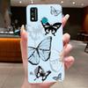 For Honor 9X Lite JSN-L21 JSN-L22 JSN-L23 Case Clear Fashion Butterfly Flowers Soft TPU Silicon Cover Honor 9XLite Phone Casing