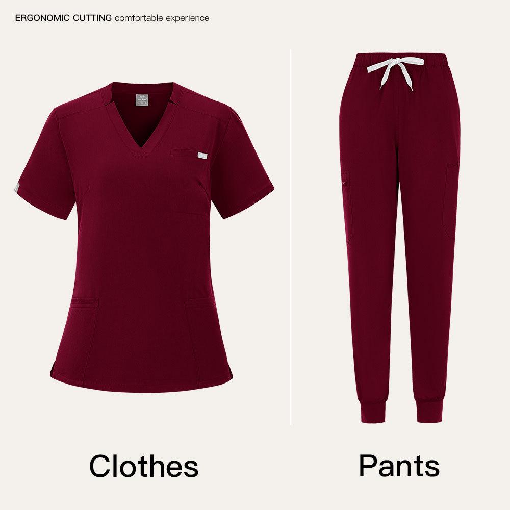 Unisex Sweat-Absorbent Breathable Dental & Beauty Salon Medical Scrub Suit