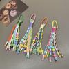 Vibrant Handmade Keychain Weaving Keyring Ornament Decorative Phone Bag Charm for DIY Enthusiasts And Fashion Lovers