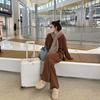 Gentle Style Knitted Set Autumn Winter Sweater Wide-leg Pants Two-piece Set