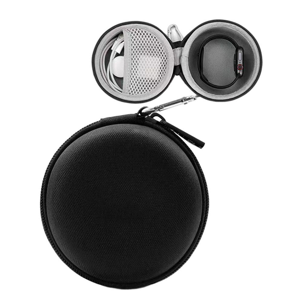 EVA Hard Shell Zippered Single Watch Travel Case Portable Storage Organizer Shock-Resistant Waterproof Smartwatch Container Box