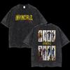 T-shirt Stampata Fumetto Invincible da Uomo Donna Manica Corta Lavata Vintage Grafica Fronte Retro Streetwear Top Magliette