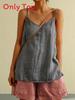 Cotton Linen Sleeveless Tank Top For Women Summer Casual Breathable Fashionable