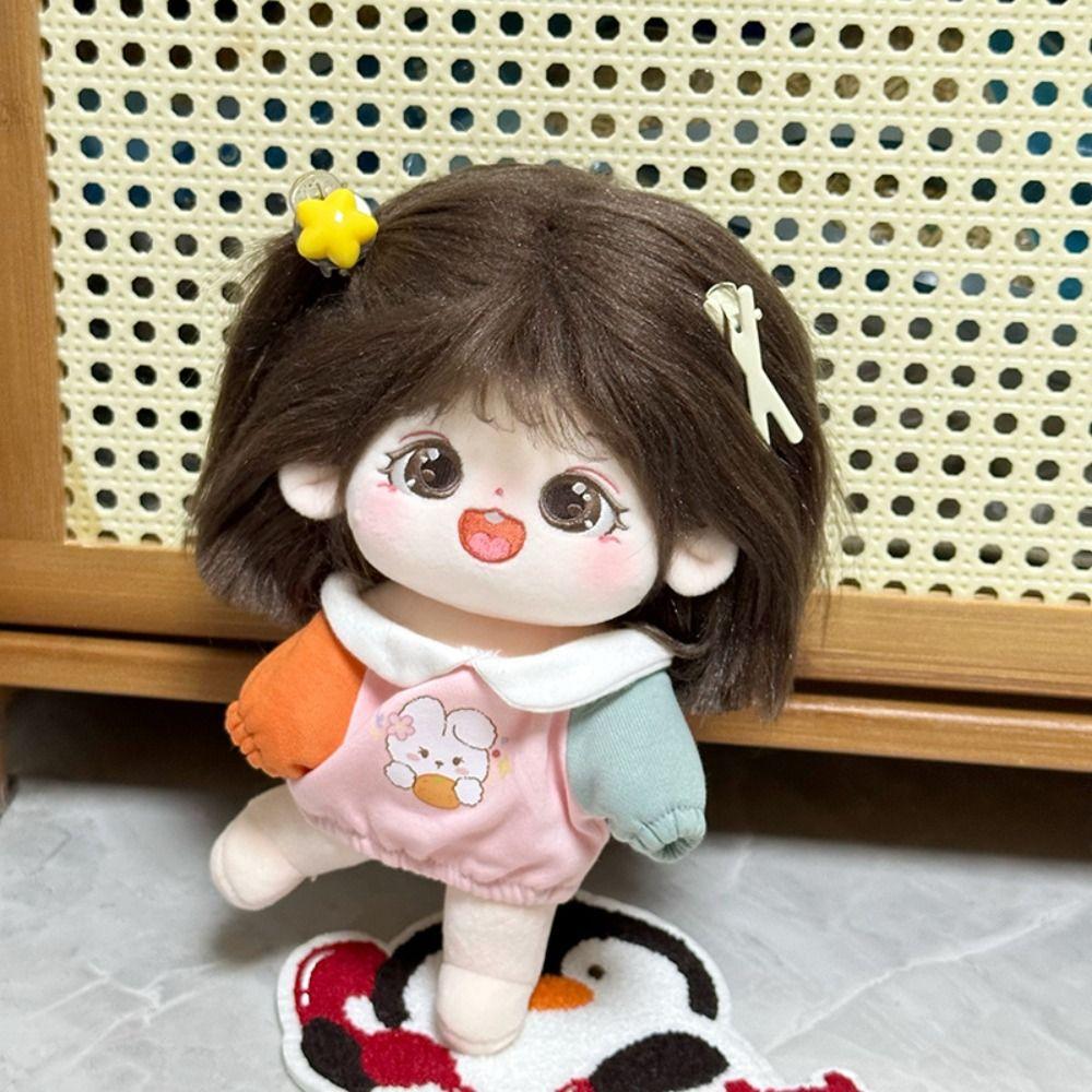 Lovely Cotton Doll Hoodie Plush Stuffed 20CM Doll Plush Toys Clothing Doll Accessories