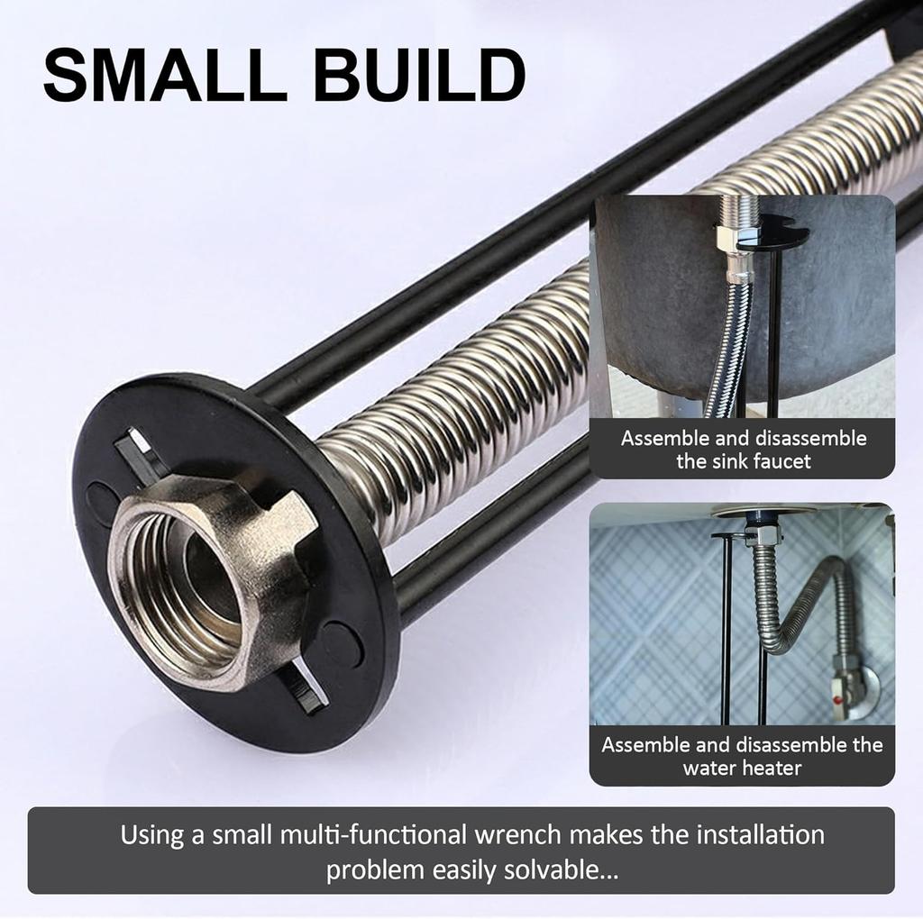 Multifunctional Basin Wrench – Professional Sink Faucet Tool for Tight Spaces, Under Sink Plumbing Repair for Kitchen & Bathroom