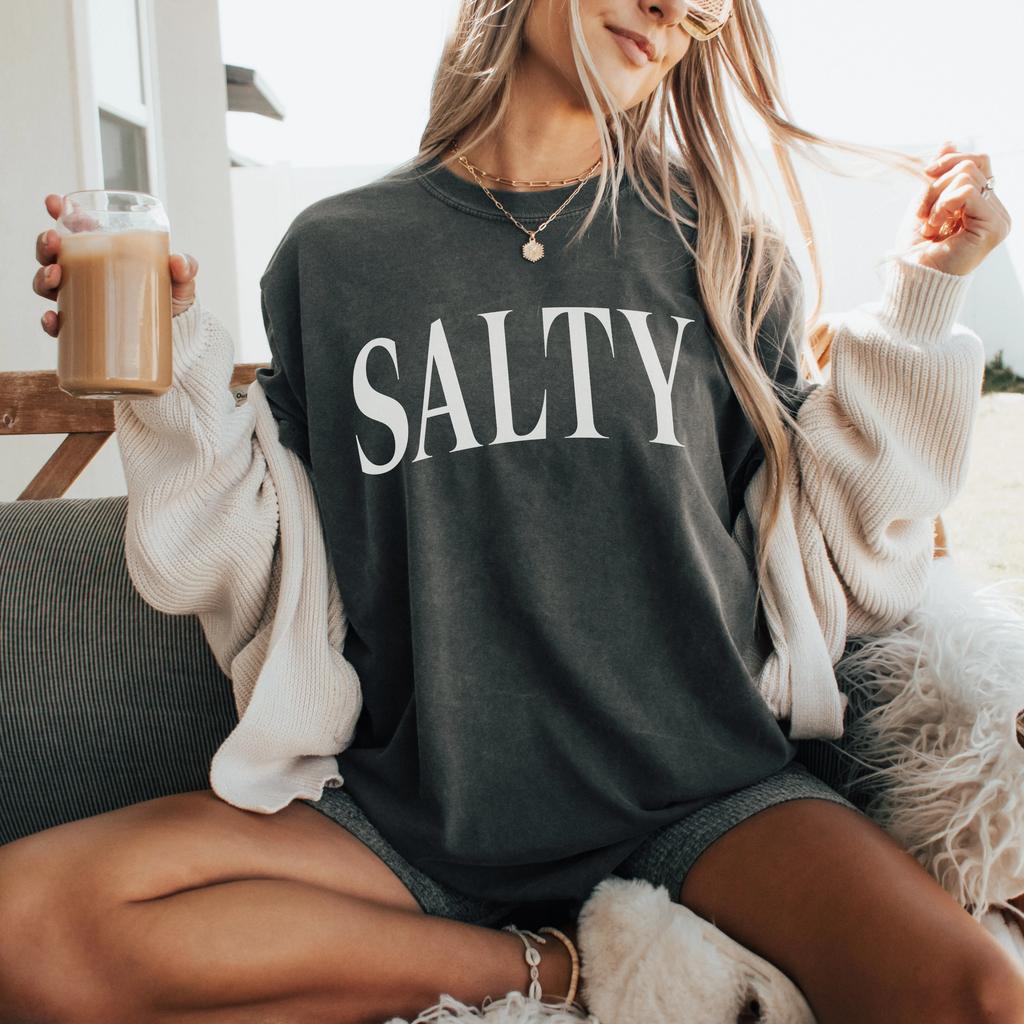 Salty Beach Tshirt Unisex Ocean Inspired Shirt Beach Crewneck Dont Be Salty Tequila Shirt Spring Break Tee
