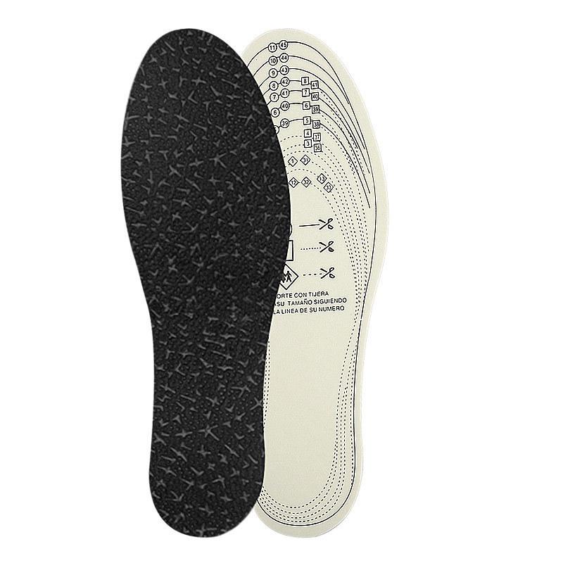 Casual Insoles Men's and Women's Four Seasons Can Be Cut Sports Sweat-absorbing 3MM Thick Embossed Non-woven Latex Insoles