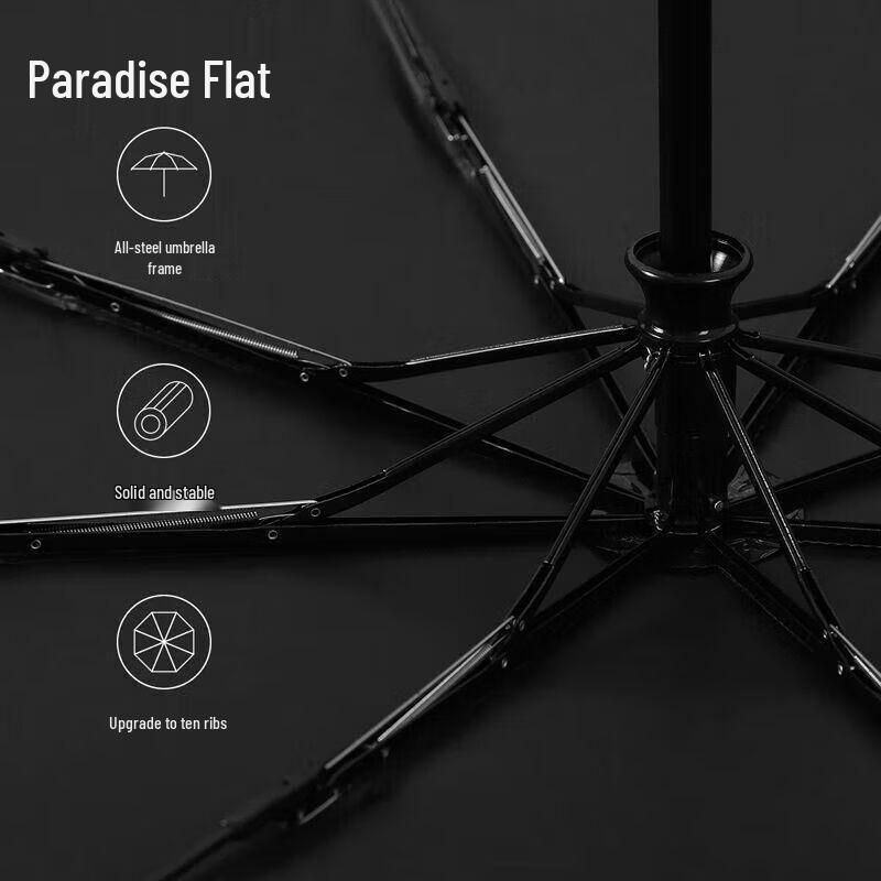 Automatic Three-Fold Sun and Rain Umbrella