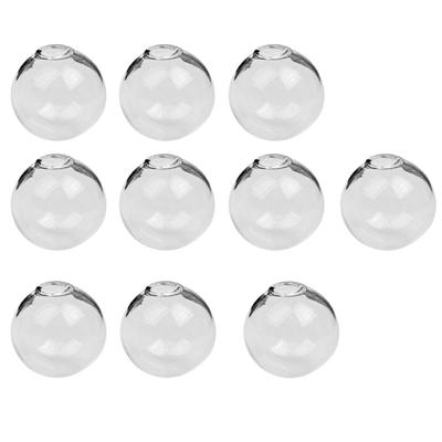 Globe Glass Bottle Ring Pendant Locket 14mm Ball 4mm Mouth DIY Clear