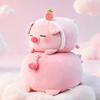 Cute Strawberry Piglet Plush Doll Pillow - Perfect Birthday Gift & Backrest