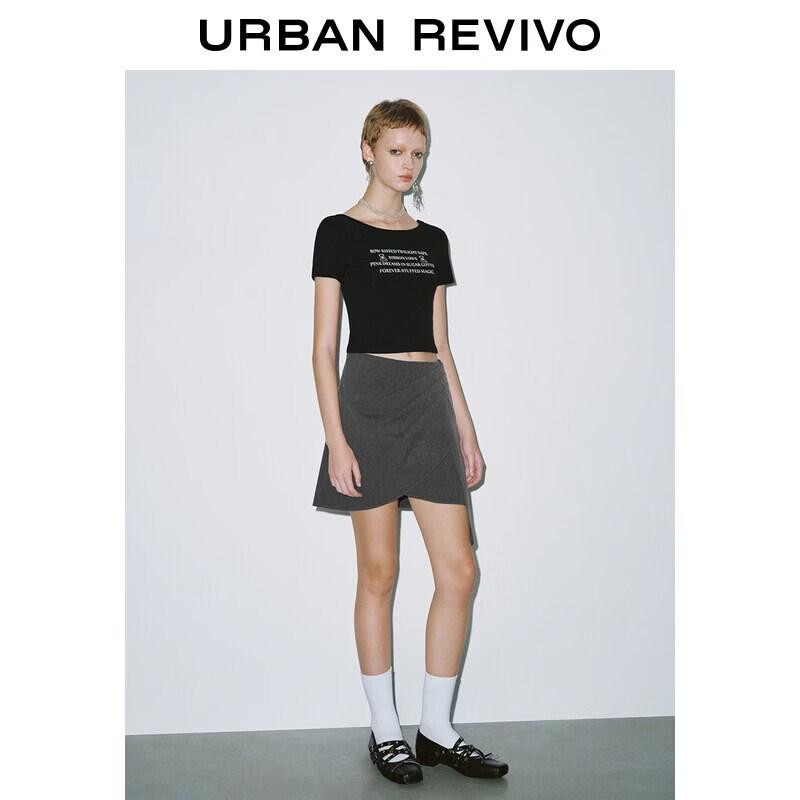 Women s Trendy Irregular Pleated A-line Skirt XL