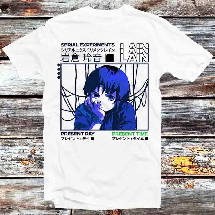 Serial ExperiUnisexts Lain Japanese T Shirt B512 XL