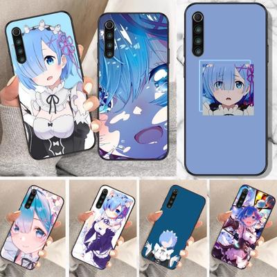 Funda de Teléfono Rem Anime Chica Linda Para Xiaomi Mi 12 11T 10T 9T Lite Pro Ultra Note 10 Poco F3 F4 X4 GT Cubierta de Teléfono Negra Suave