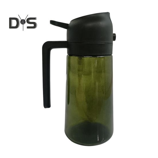 Ölsprüher zum Kochen, 470 ml Olivenölspender und -sprüher aus Glas, effiziente Ölkontrolle, multifunktionales Küchenwerkzeug für Heißluftfritteuse, Grillsalat