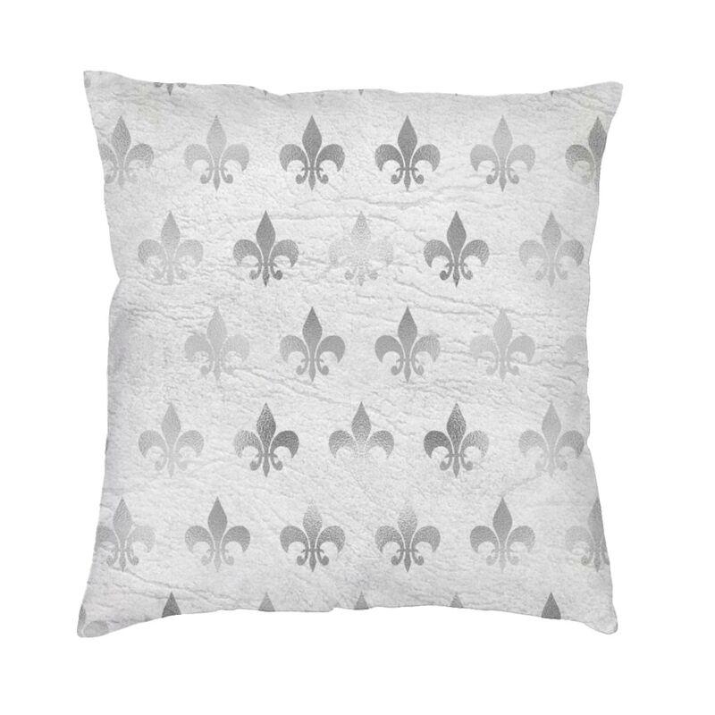 Royal Fleur De Lis Cushion Covers FleurDeLys Lily Flower Velvet Modern Pillows Case Home Decor