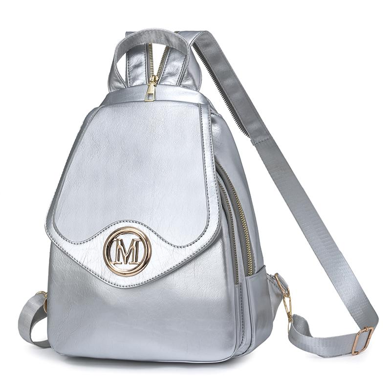 Plecak Wielofunkcyjny Colorblock Damski Mały Plecak z Zamkiem