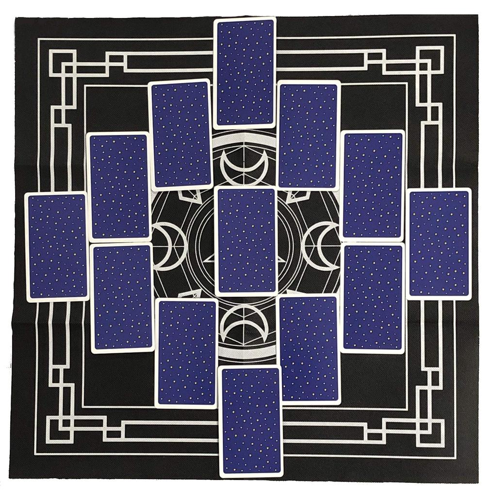 KUROP Tarot Cloth Tarotové ubrusy typy tarotů (4 netkaná textilie)