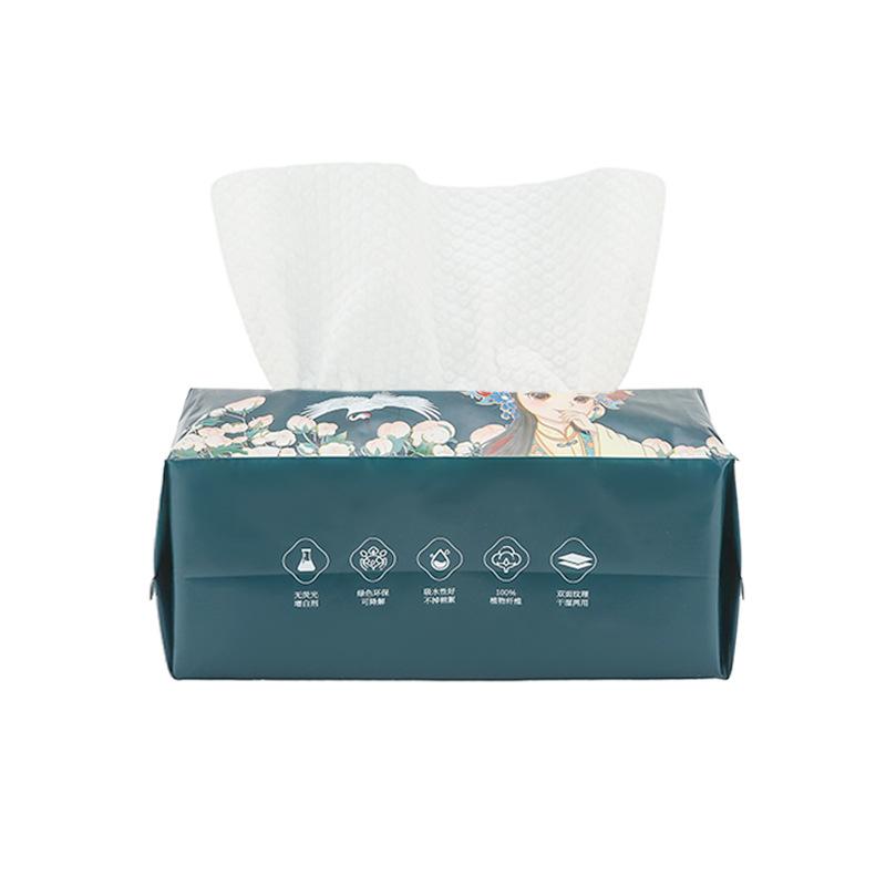 Toalha Facial Descartável com Padrão Pérola Extraível Toalha Macia para Bebê que Não Solta Fiapos Toalha de Limpeza de Beleza