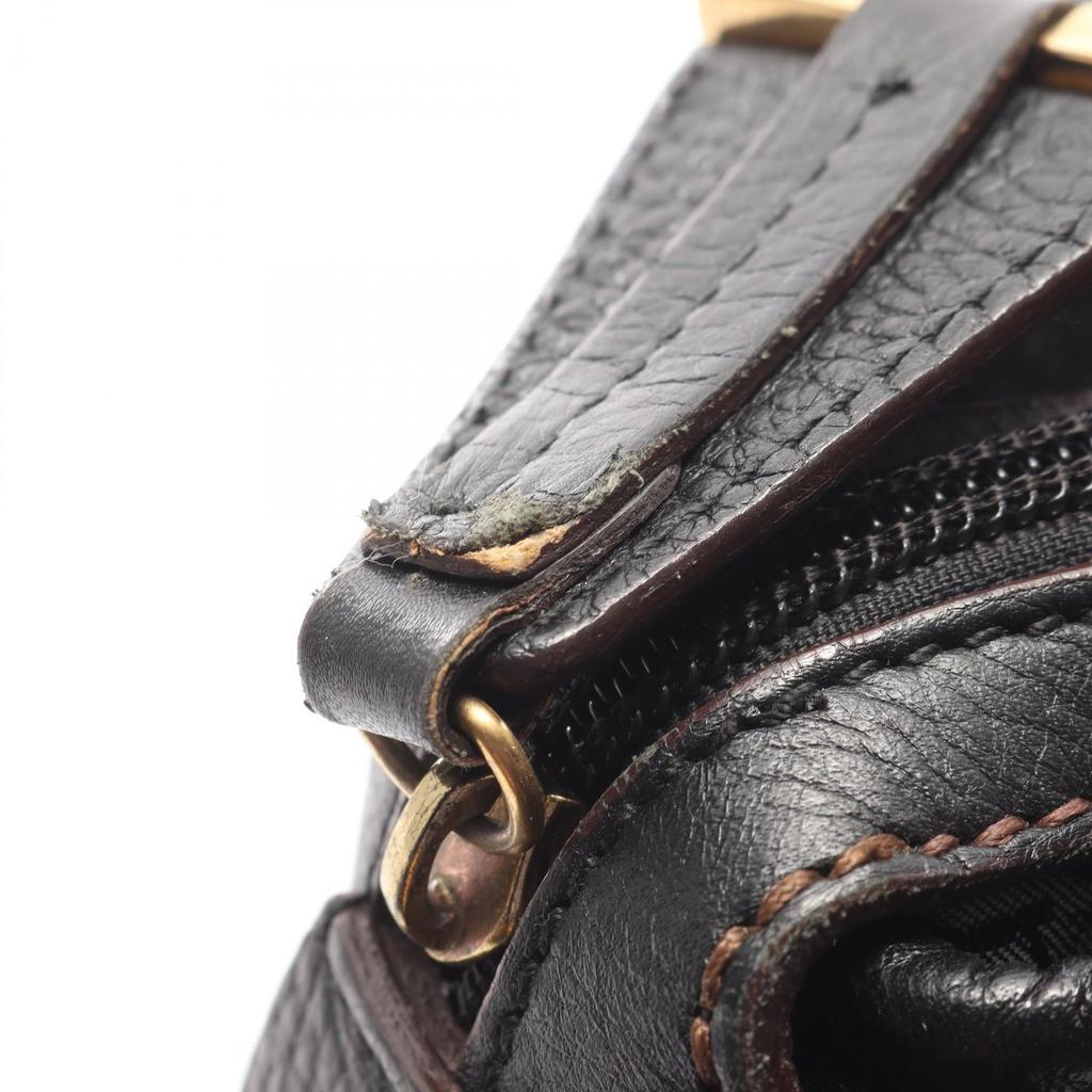 Used Salvatore Ferragamo Gancini Handbag 21 6823 leather Brown Used Women