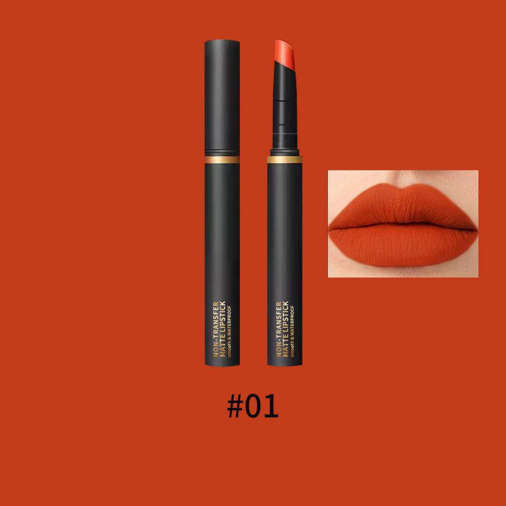 Misiou Beauty Velvet Matte Thin Tube Lip Glaze, samtmatter, leicht zu färbender, nicht leicht zu verfärbender, nicht leicht zu verblassender Lippenstift