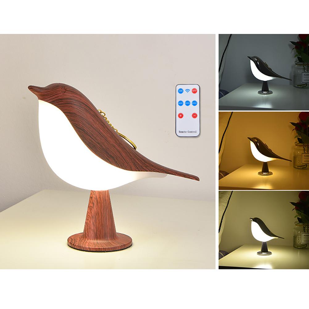 LED Bedside Lamps, Cute Hummingbird Night Light With 3000K-6000K Color Temperature Round Base Decorative Light For Bedroom, Car, Children Lamps Gifts