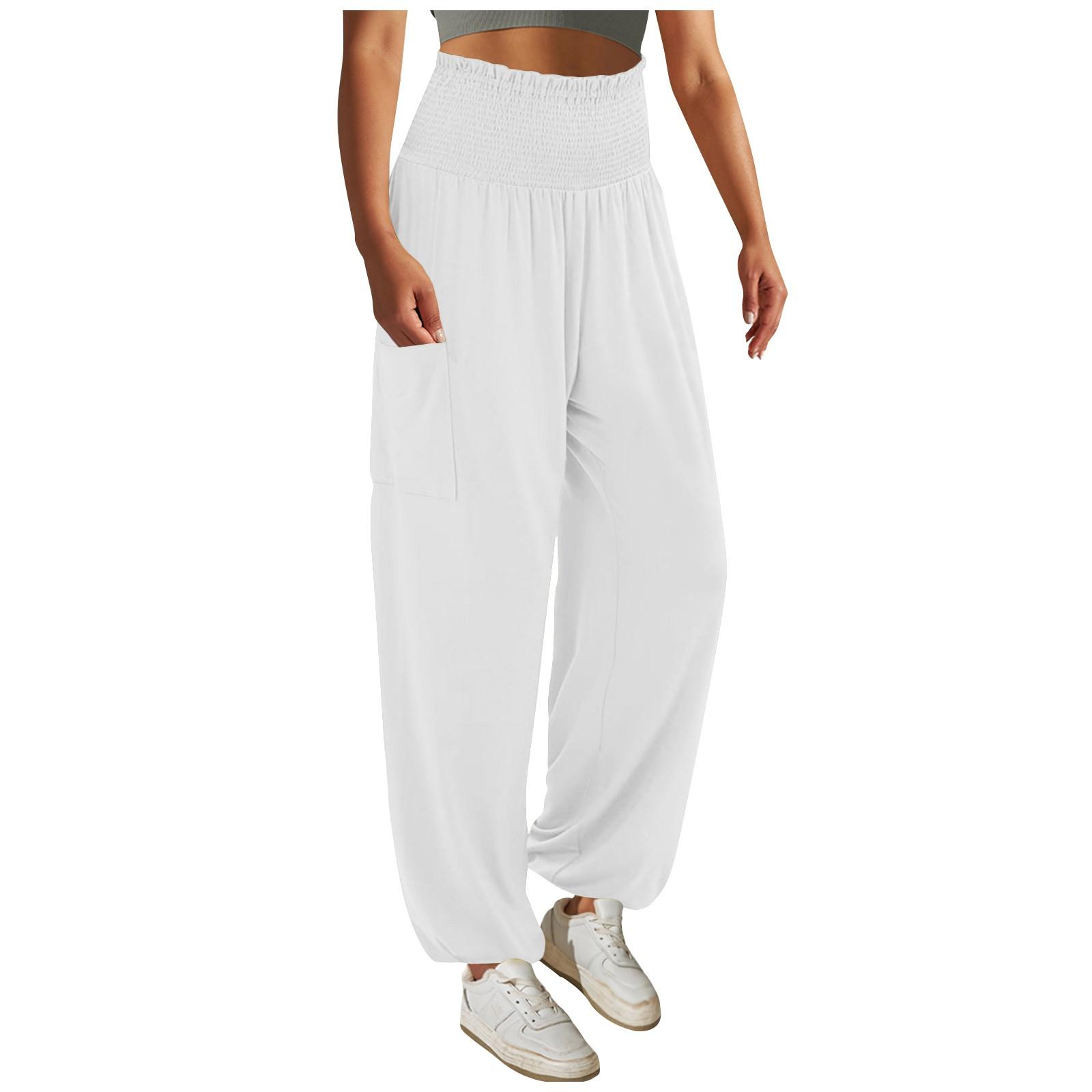 Women s Casual Pants, Color High Waisted Pleated Leggings Casual Pants XXXL