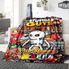Stumble Guys Customize Your Name Blanket Gift Customizable Blanket Soft & Cozy Great for Couch Bed Seaside Living Room Ideal for All Seasons