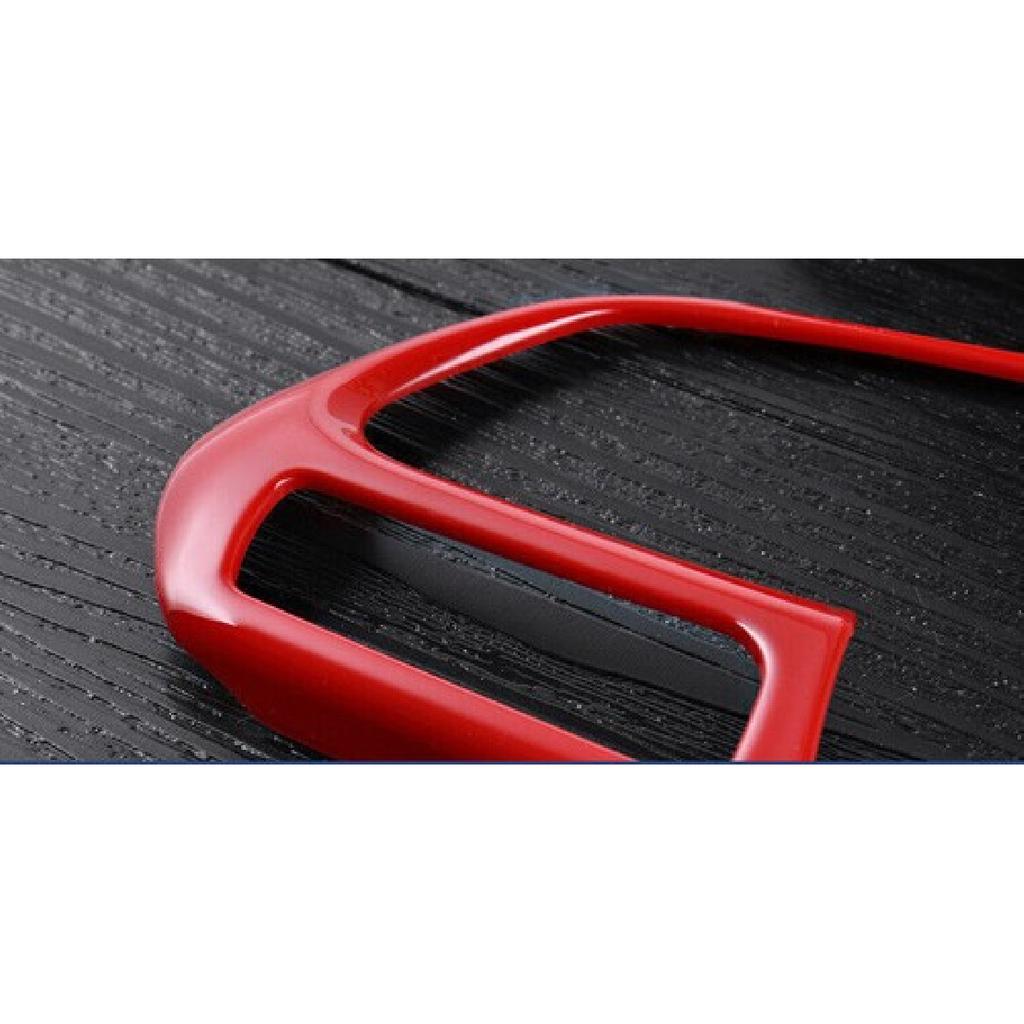 For Jeep Renegade 15-2023 Fiery Red Steering Wheel Button Control Frame Trim 2PC