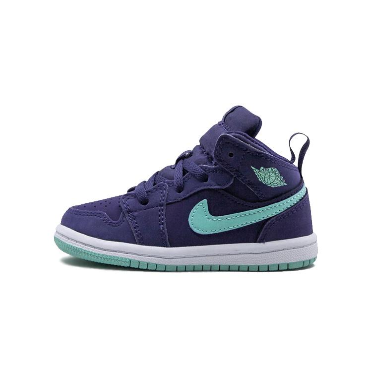 (TD) Air Jordan 1 Mid Ink Emerald Rise Baby 644507-501 EU 22