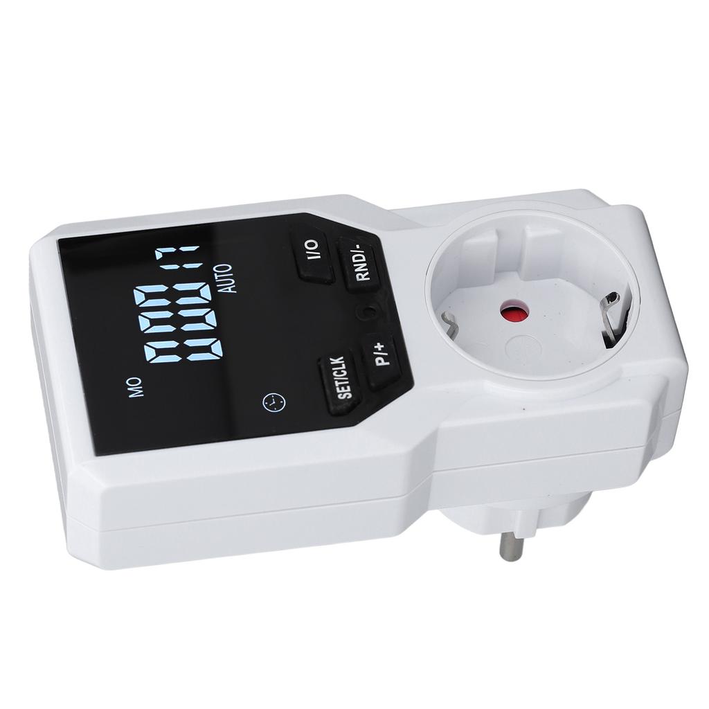 Timer Plug Outlet Digital Electrical Indoor Timed Power Switch Kitchen Home EU Plug 230V