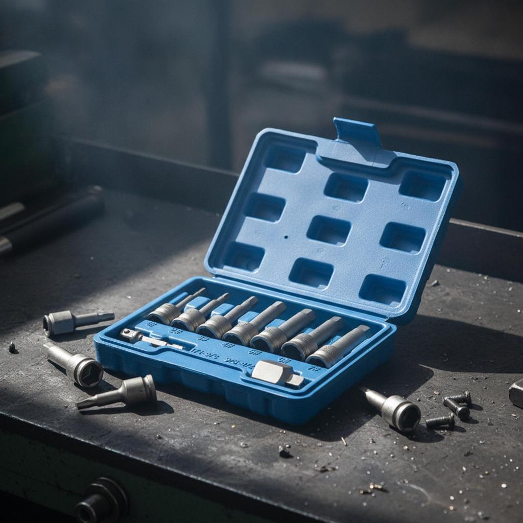 Broken Screw Extractor Set Compact Damaged Portable for Mechanics, Handymen,