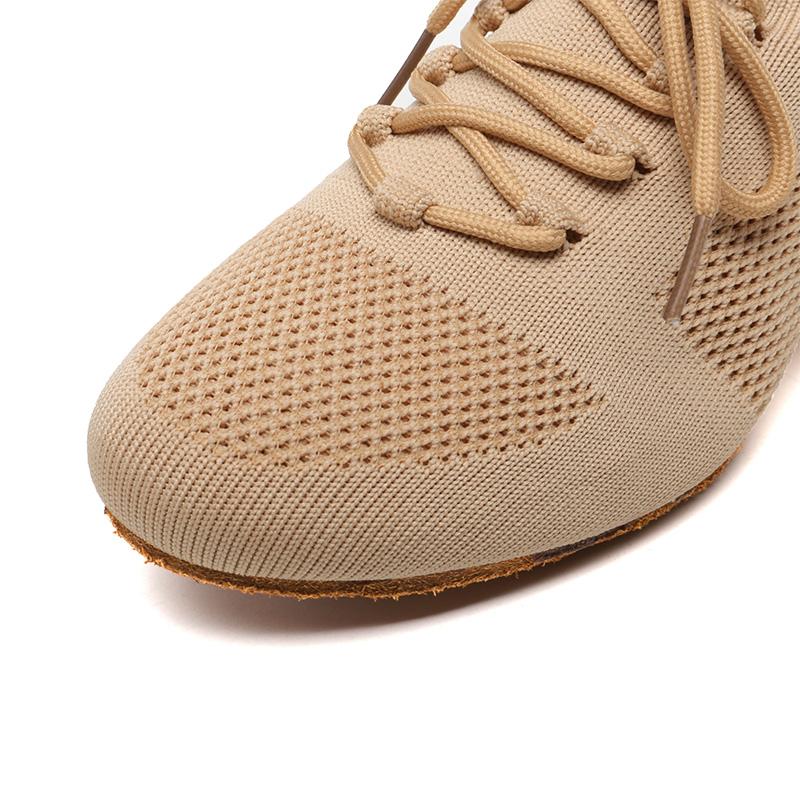 Scarpe da ballo in rete intrecciata per ragazze e donne Scarpe da ballo per pratica di valzer di tango yoga per insegnanti di danza classica