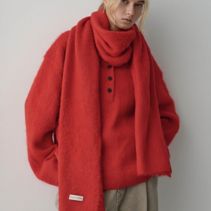 MOTIF FAÇADE Écharpe Douce Alpaga_4 couleurs