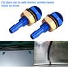 KIMISS Windshield Washer Nozzle, 2pcs Universal Aluminum Alloy Car Auto Front Windshield Sprayer Washer Nozzle(Blue) windshield washer heavy duty