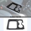 For  - 2024 Dodge RAM 1500 Carbon Fiber Center Console Cup Holder Cover Trim