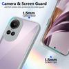 Per Oppo Reno 10 CPH2531 Custodia Air Cushion Antiurto Bumper in Silicone Cover Posteriore Trasparente Opaca Custodia Rigida per Telefono per Oppo Reno 10 Pro