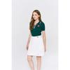 GiVe Me Buddy Ribbed V Neck Collar Knit Green