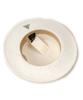 White Flat Panama Hat