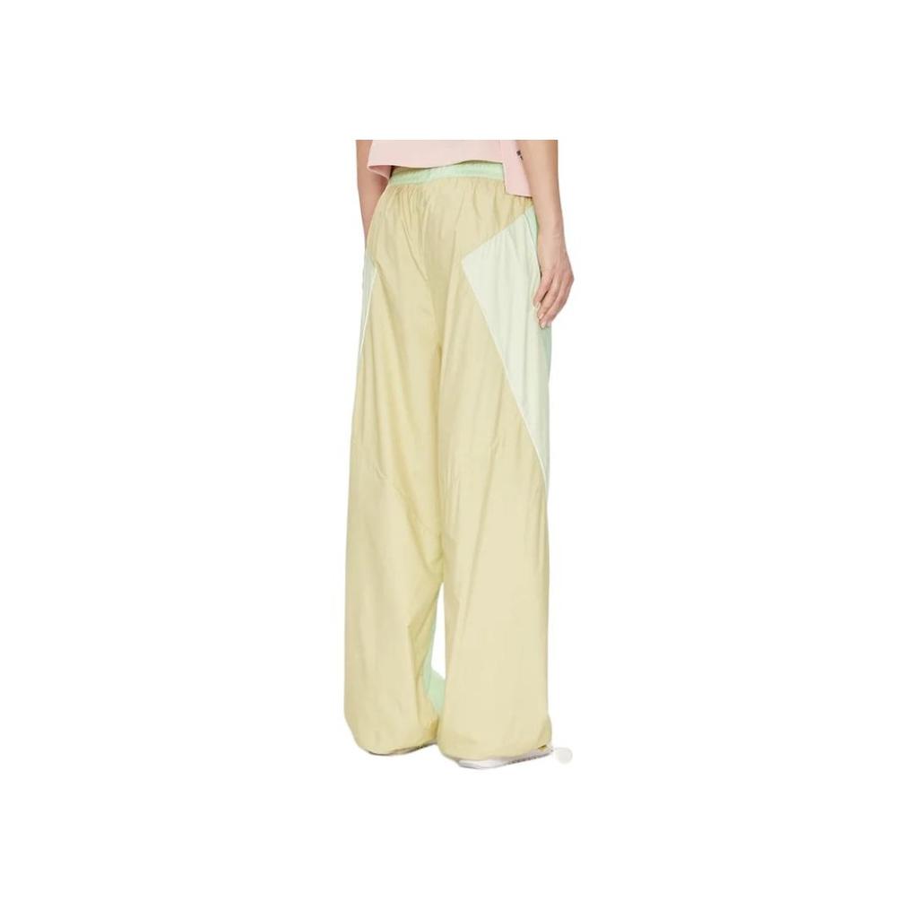 Adidas X Stella McCartney Elastic Color Block Woven Casual Pants Women Bottoms Green JI5134
