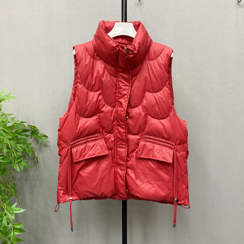 Kadın sonbahar ve kış yeni moda trendi dış giyim yabancı tarz yelek moda yelek kadın montu şişme yelek