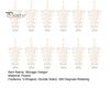 Hanger with 12 Hooks 5/8/12Pcs V-Shaped Double Sided Hanger, 360 Degrees Rotating Compact Storage Hooks, Space Saving Closet Organizer for Pants Hats