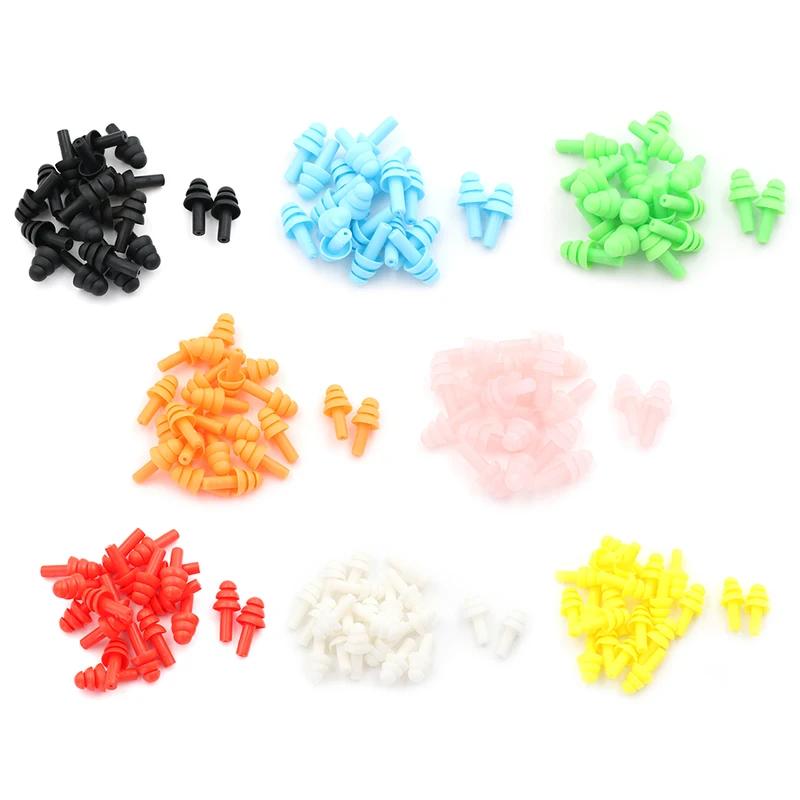 20PCs Ear Plugs Sound Insulation Waterproof Silicone Ear Protection Earplugs Anti-noise Sleeping Plug for Travel Noise Reduction