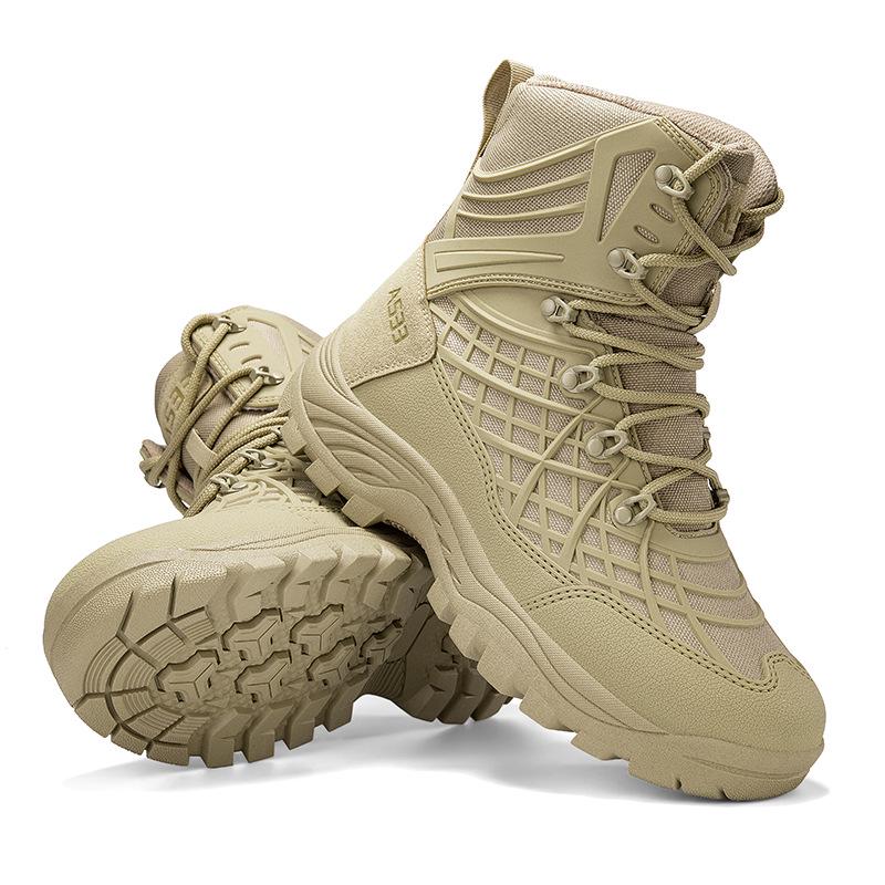 Atmungsaktive High-Top Taktische Kampfstiefel für Militär, Wandern und Bergsteigen
