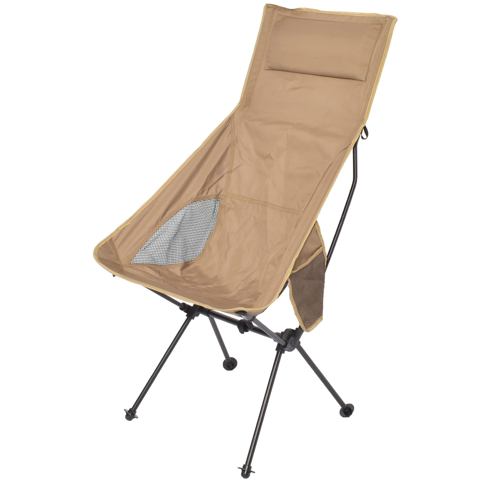 

Peace Park Ультралегкий складной высокий стульчик для кемпинга, стул для улицы, алюминиевый стул с высокой спинкой и подголовником, ультралегкая складная сумка для хранения в комплекте