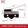Delixi LXW5 Series Micro Switch: Travel Limit Models G1, G2, 11M, 11N1, 11Q1, 11Q2.